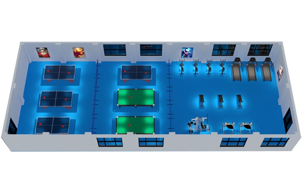 200平方健身房配置方案-广西银河Galaxy体育健身器材有限公司