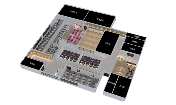 1700平方健身房配置方案-广西银河Galaxy体育健身器材有限公司