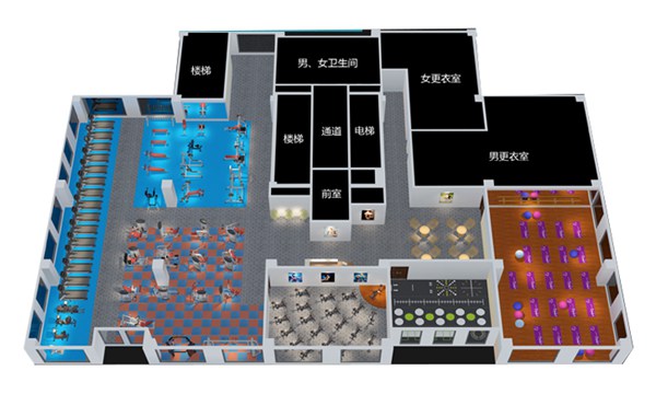 1500平方健身房配置方案-广西银河Galaxy体育健身器材有限公司 1500平方健身房配置方案-广西银河Galaxy体育健身器材有限公司